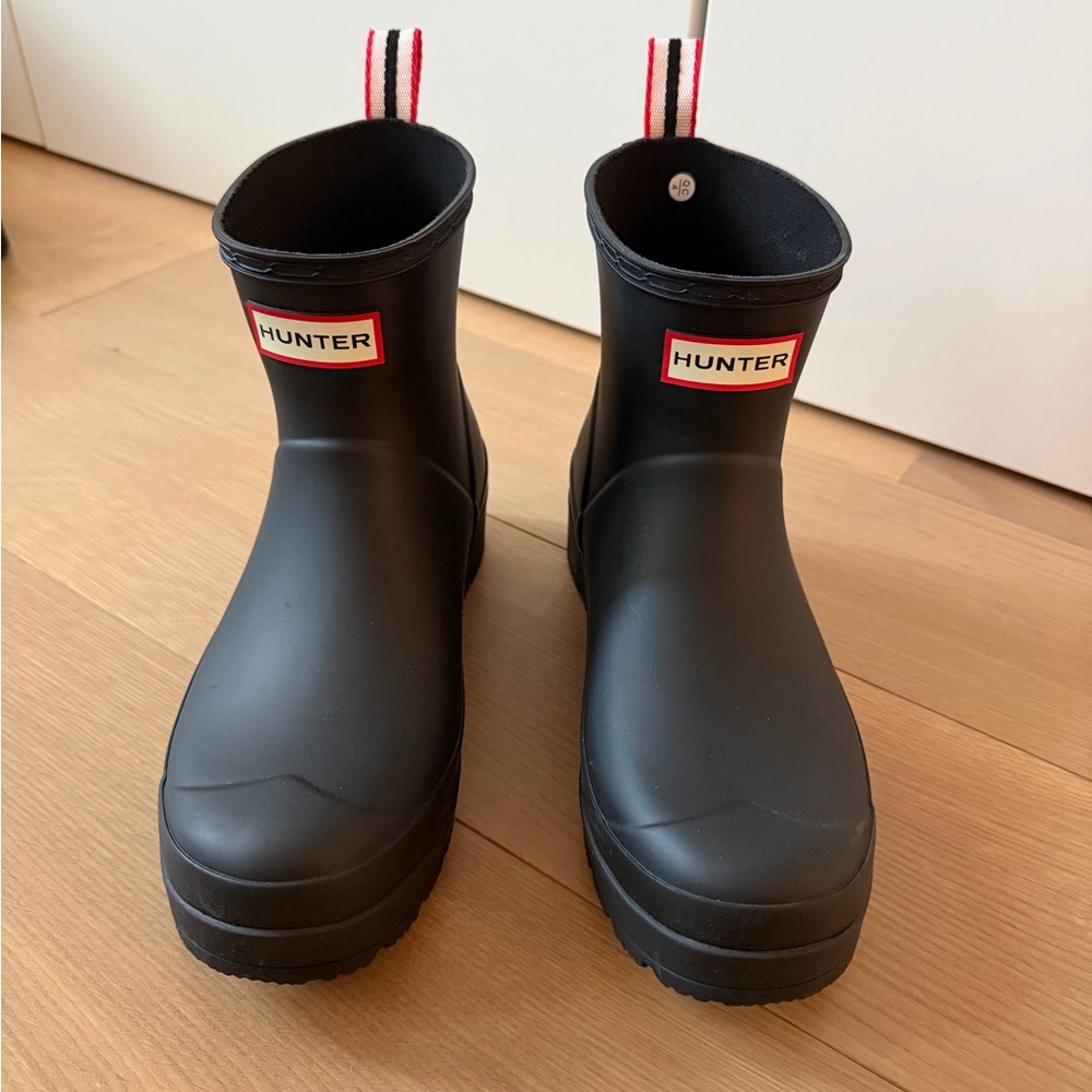 Hunter Short Black Rain Boots